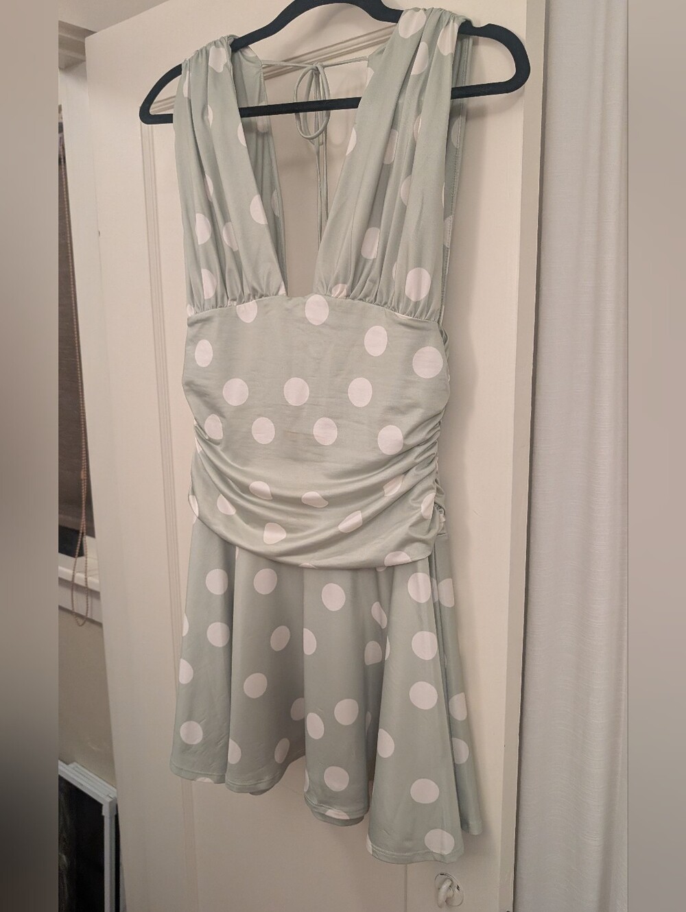 Free People Polka Dot Mint Green Sleeveless Dress